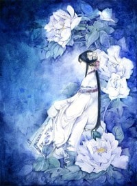 密林残雪两心生